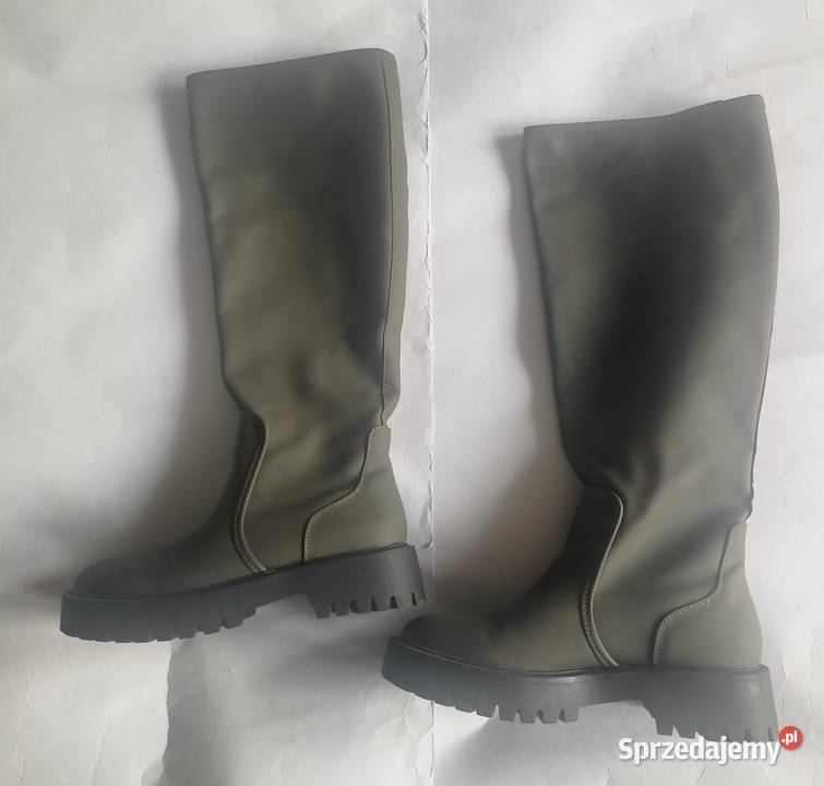 Zielone kozaki Sinsay 37 nowe Myślenice