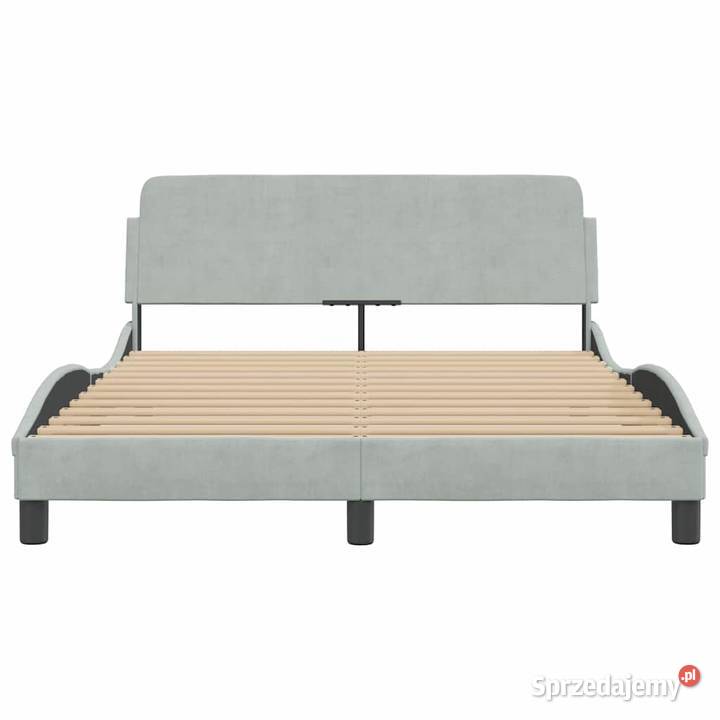 vidaXL Rama łóżka Dover jasnoszara 120x200 Warszawa