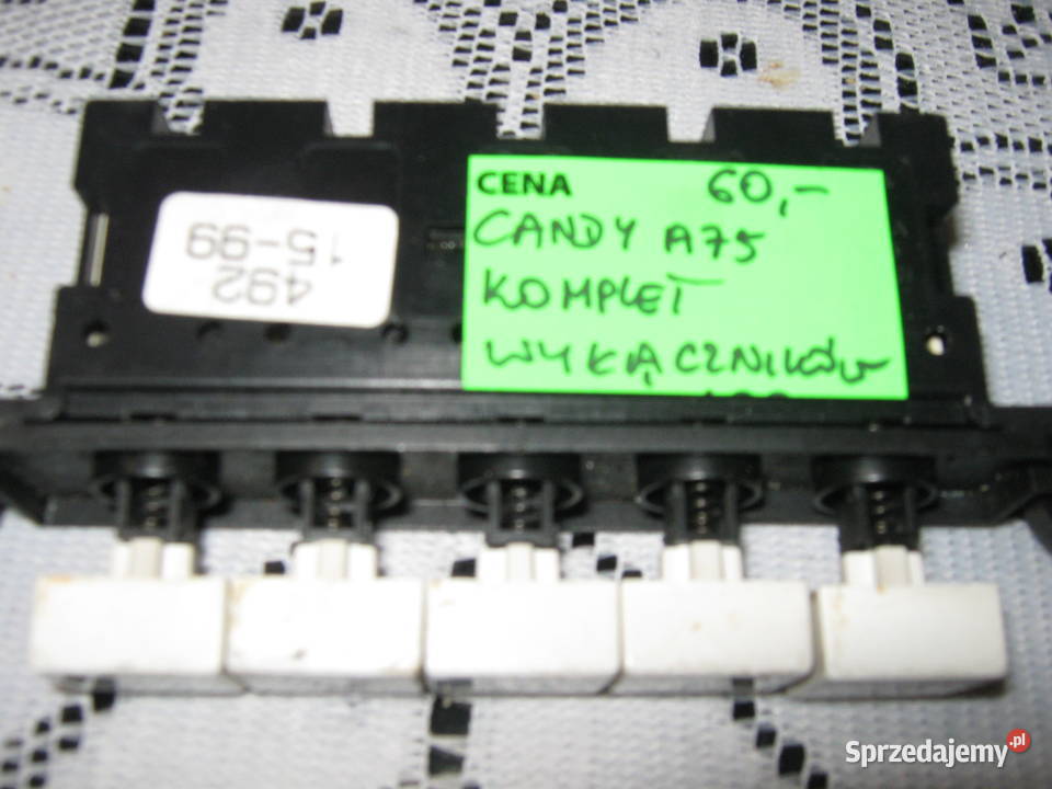 CANDY A 75 KOMPLET WYŁĄCZNIKÓW ZMYWARKI Nowy Sącz