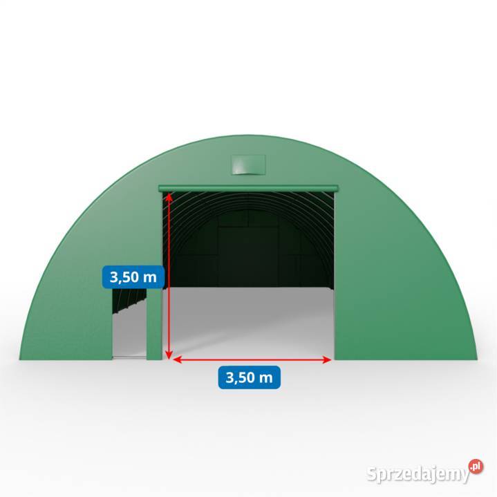 Hala namiotowa łukowa 915x26m PVC 900gm w wersji Wrocław