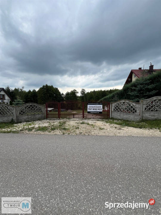 Działka Śladków Mały 1834m2 betonowe