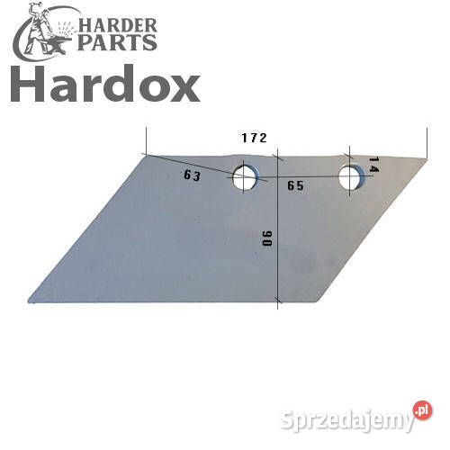 Lemiesz przedpłużka HARDOX 10783L części do Suwałki