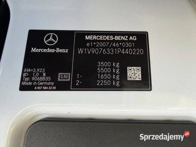 MERCEDESBENZ SPRINTER 315 CDI 2022 195000 ccm Rok produkcji 2022 Warszawa