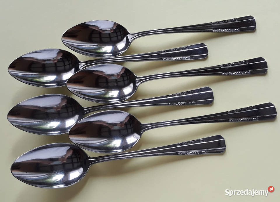 Duże łyżki obiadowe 3 SATURN sztućce PRL Dąbrowa Górnicza