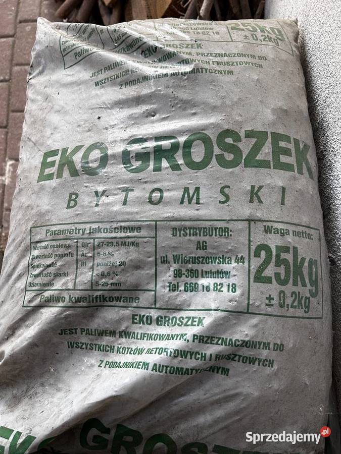 Eko Groszek Bytomski Węgiel 27295 MJ waga netto Swarzędz