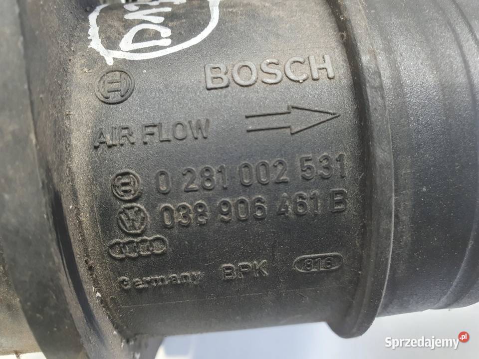 Seat Leon I 19 TDI PRZEPŁYWOMIERZ POWIETRZA Przepływomierze Janów
