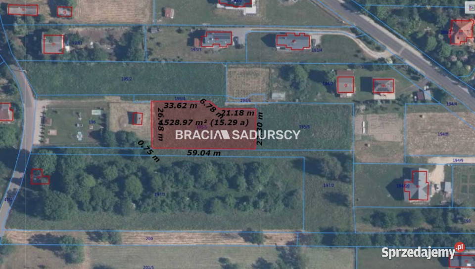 sprzedaży działki Kleszczów 1680m2 małopolskie