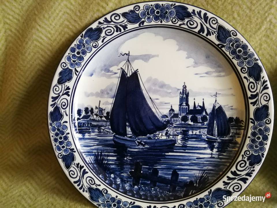Talerze ścienne Delft Royal Goedewaagen RĘCZNIE zachodniopomorskie Szczecin