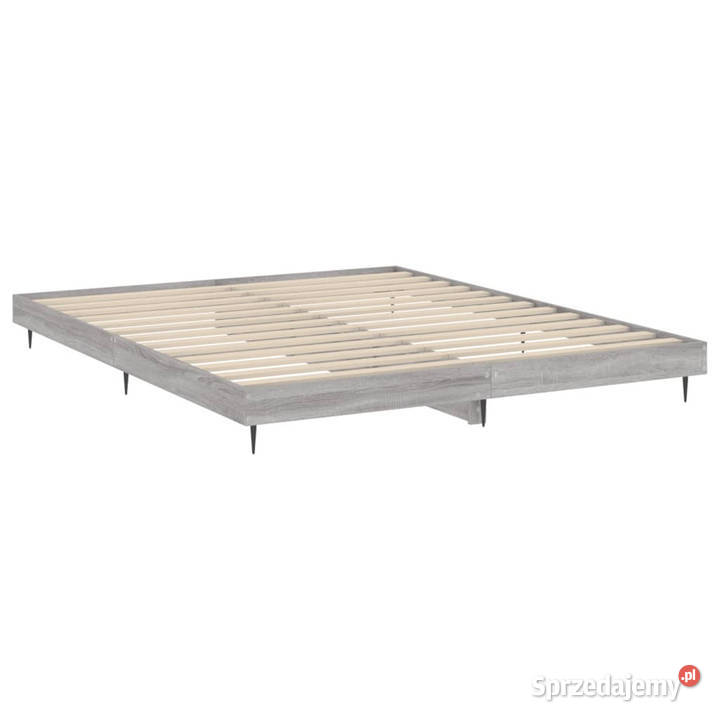 Rama łóżka szary dąb sonoma 200x200 WM832219 203cm mazowieckie Warszawa
