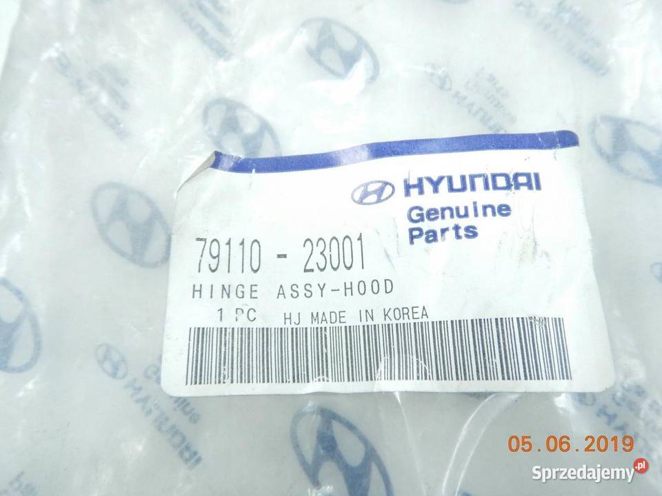 ZAWIAS MASKI LEWY HYUNDAI SCOUPE 9095 ORYGINAŁ lubelskie