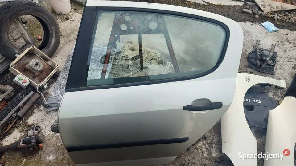 Drzwi kompletne lewe prawe przód tył Peugeot 407 wielkopolskie Książ Wielkopolski