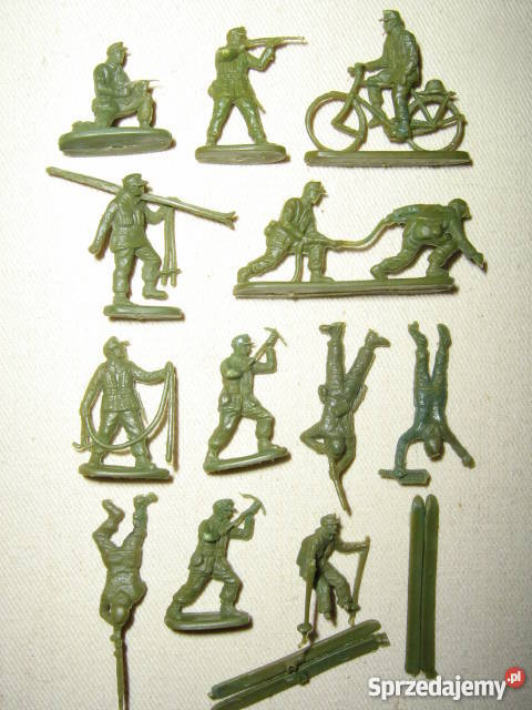 Żołnierzyki miniatury z PRL strzelcy alpejscy