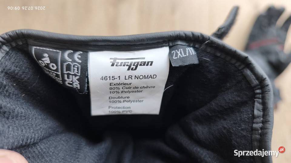 Rękawice motocyklowe Furygan LR Nomad XXL11 stan Olsztyn