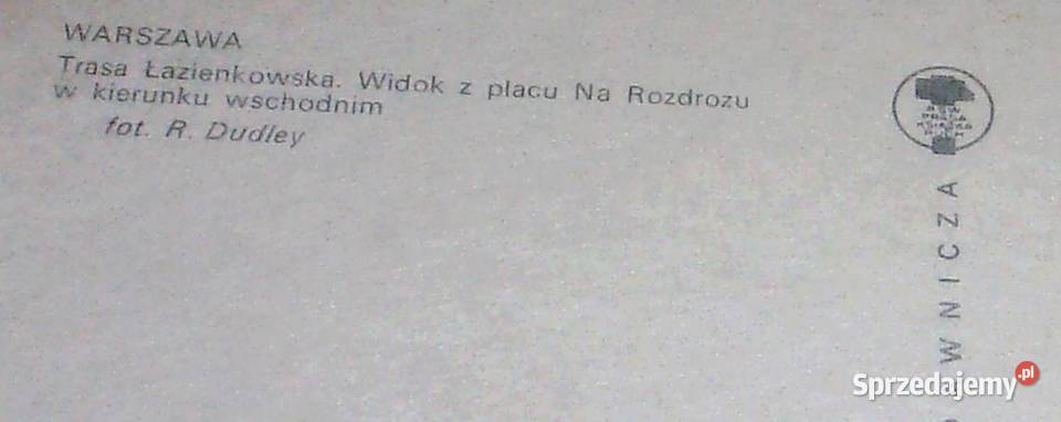 Warszawa na pocztówce z lat siedemdziesiątych Wyposażenie wnętrz Pruszków