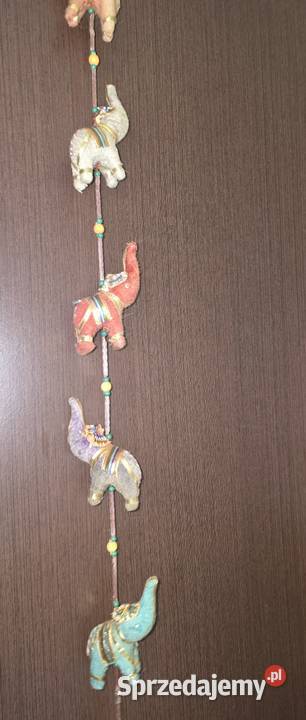 Słonie na szczęście girlanda zakończona Sosnowiec