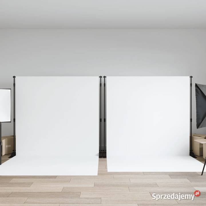 vidaXL Stojaki do tła 2 czarne 305x243 Warszawa sprzedam