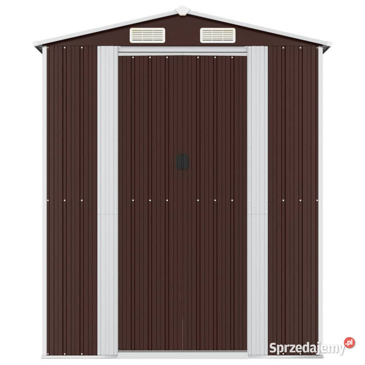 Szopa ogrodowa ciemny brąz 192x523x223 stal