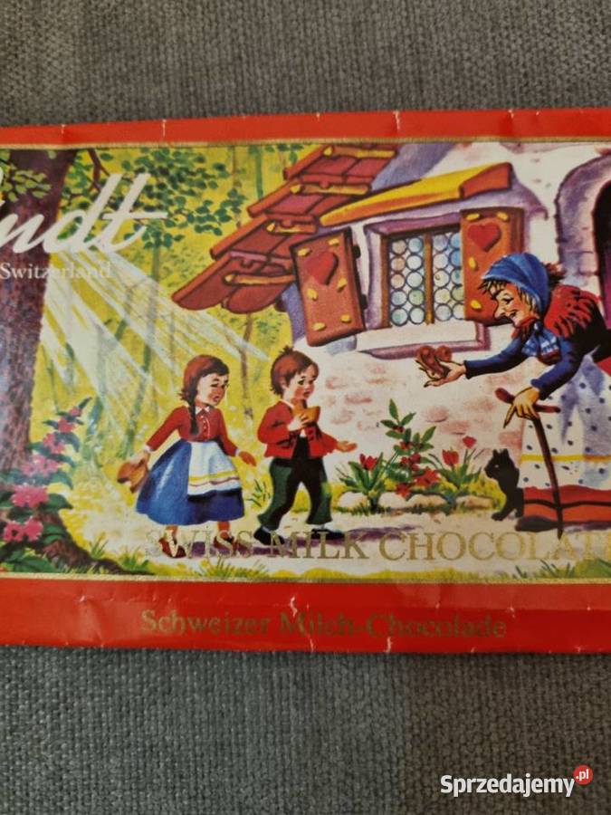 Stare opakowanie czekoladzie Jaś i Małgosia z