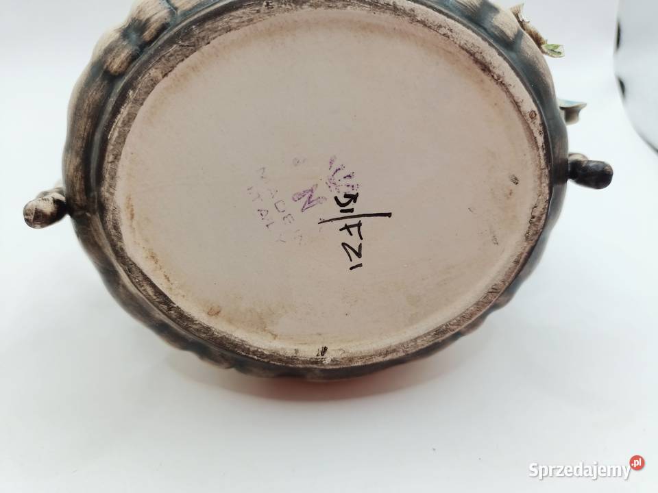 Porcelana włoska cukiernica ręcznie nakładane Zamość sprzedam