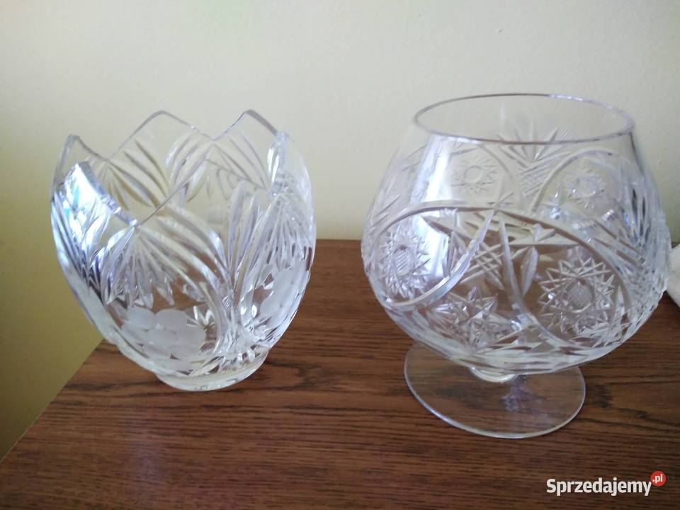 Stare kielichy kryształowe z PRL u Wrocław