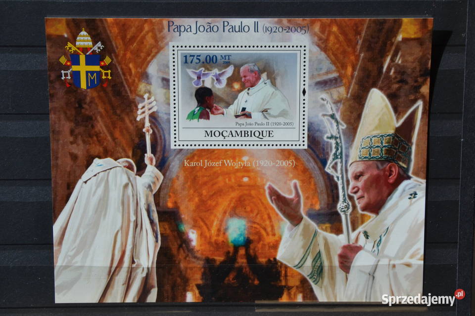 Znaczki Papież Jan Paweł II Mozambik Sobótka