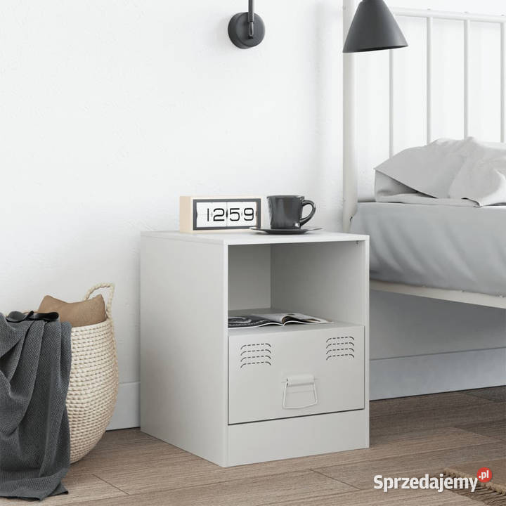 Szafka nocna biała 345x39x44 stal WM841761 Warszawa