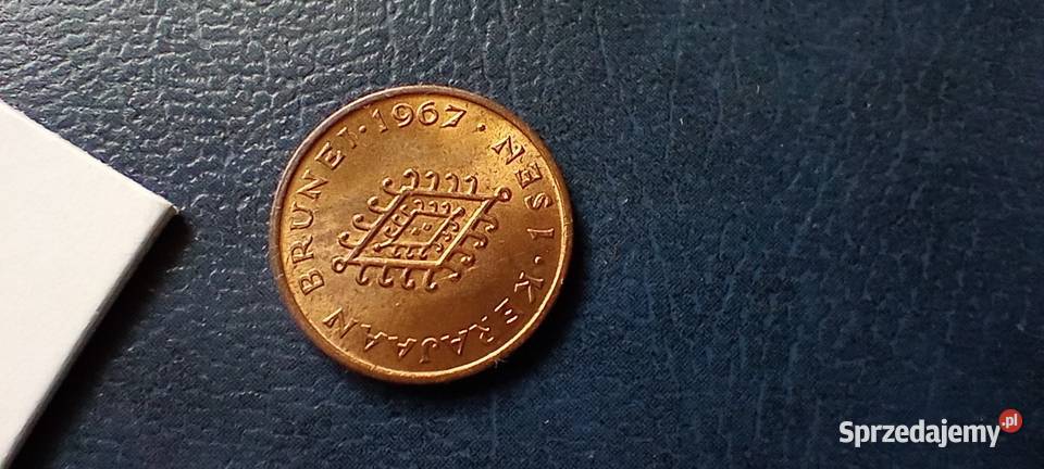 Stare monety 1 sen 1967 Brunei podkarpackie Lesko