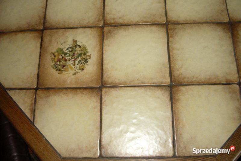 SZEŚCIOKĄTNA ŁAWA Z PŁYTKAMI łódzkie Grabostów