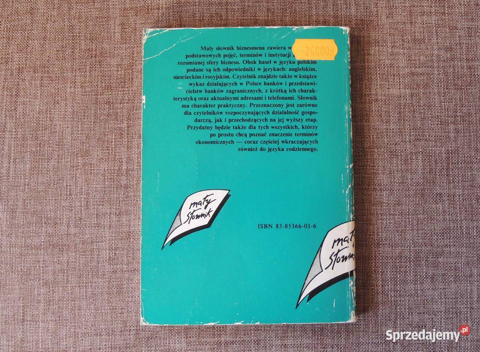 Mały słownik biznesmena Elżbieta Rumowska podlaskie Białystok sprzedam