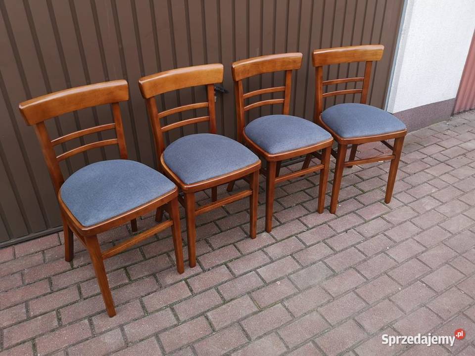 Krzesła PRL Vintage Komplet 4 Sztuki Renowacji Swarzędz