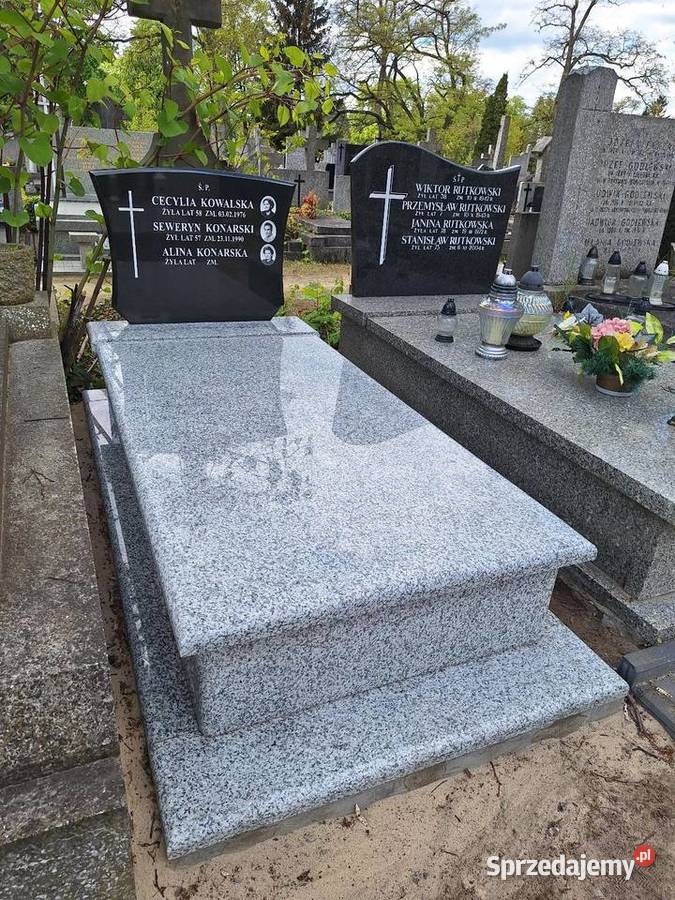 Nagrobki Pomniki Granitowe Pojedyńcze mazowieckie Warszawa