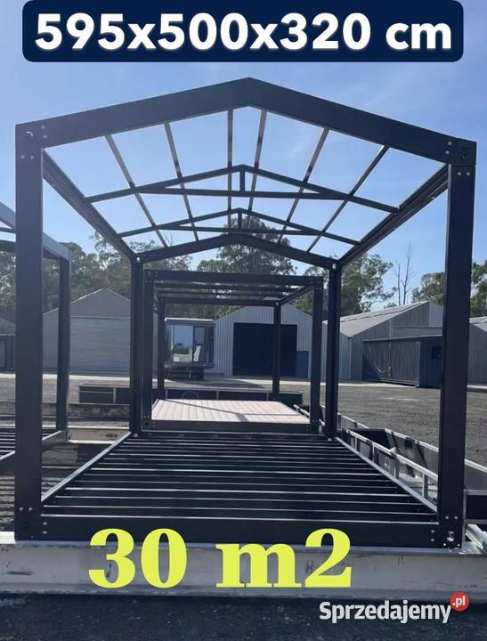 Rama stalowa na domekgarażaltana Łódź