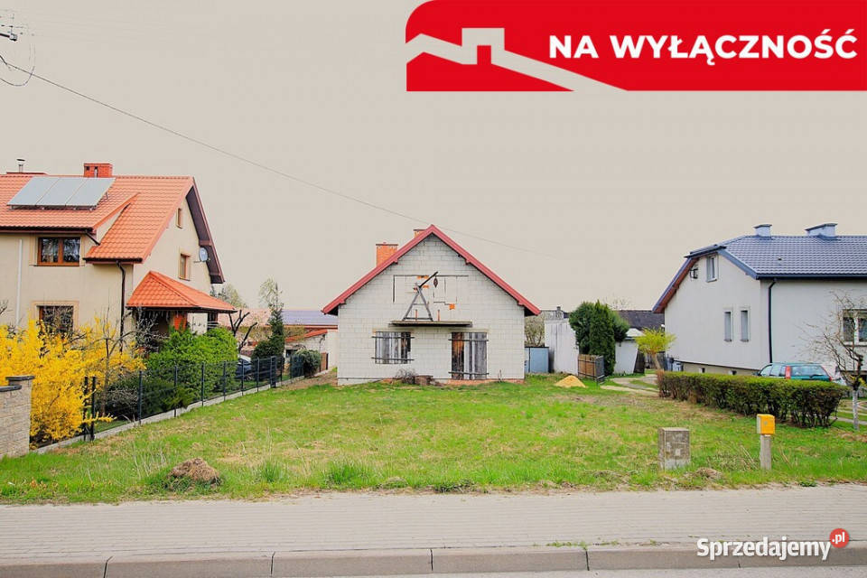 Dom stan surowym wszystkie media Lisów g pustak