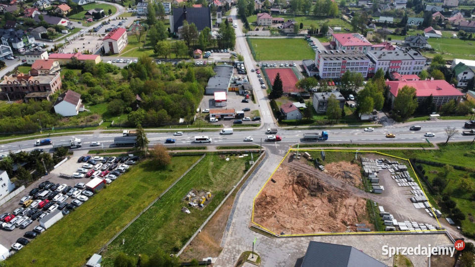 Grunt 3500m2 Miedziana Góra Kielecka handlowo-usługowa