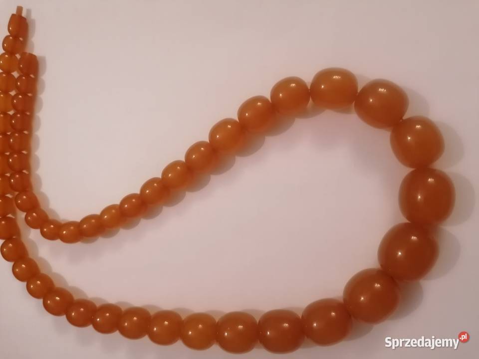 Naszyjnik bursztyn oliwki 68gr Białystok