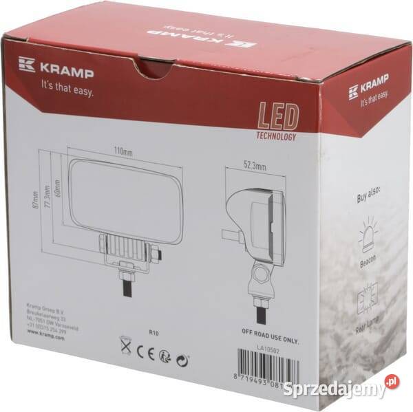 Lampa robocza pośrednia 15W 2836 lumenów LA10502 Kamionna