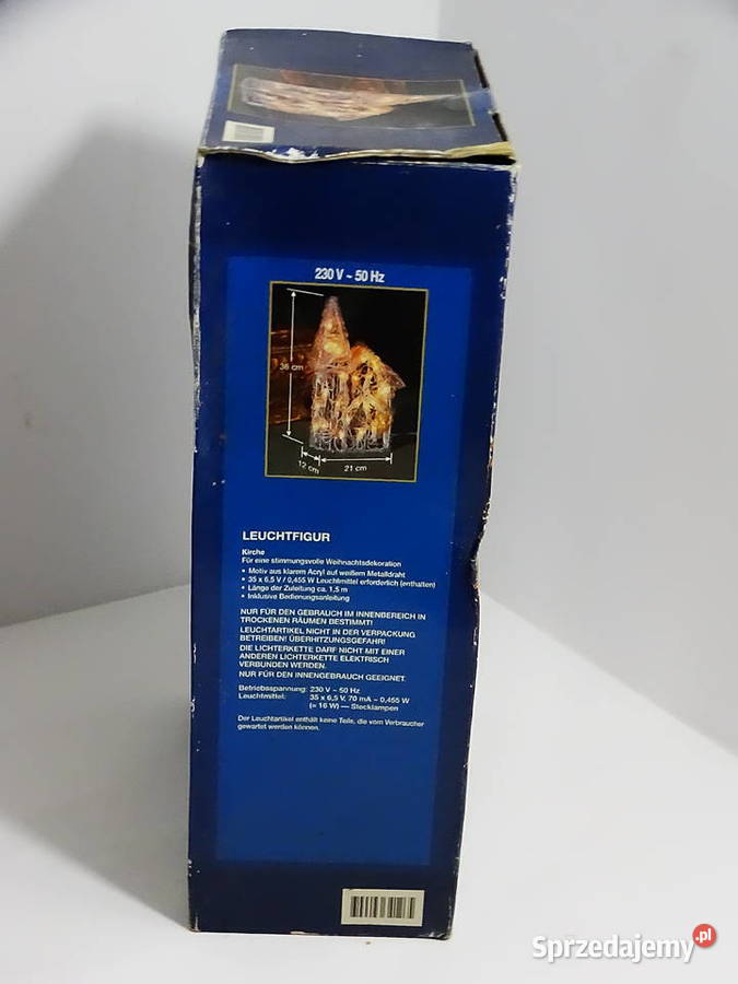 Figura świetlna Kościół dekoracja świąteczna LED Biłgoraj