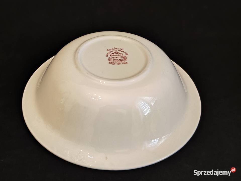 Miska głęboka angielska Woods Burslem Seaforth Porcelana i szkło Chełm