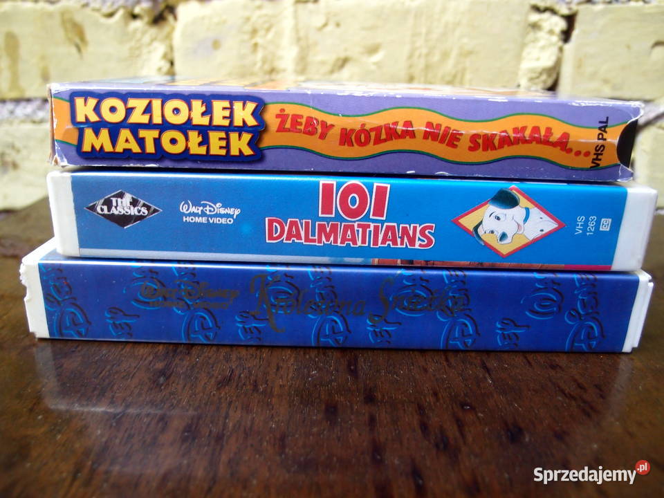 Bajki na kasetach video VHS Walta Disneya Łódź sprzedam