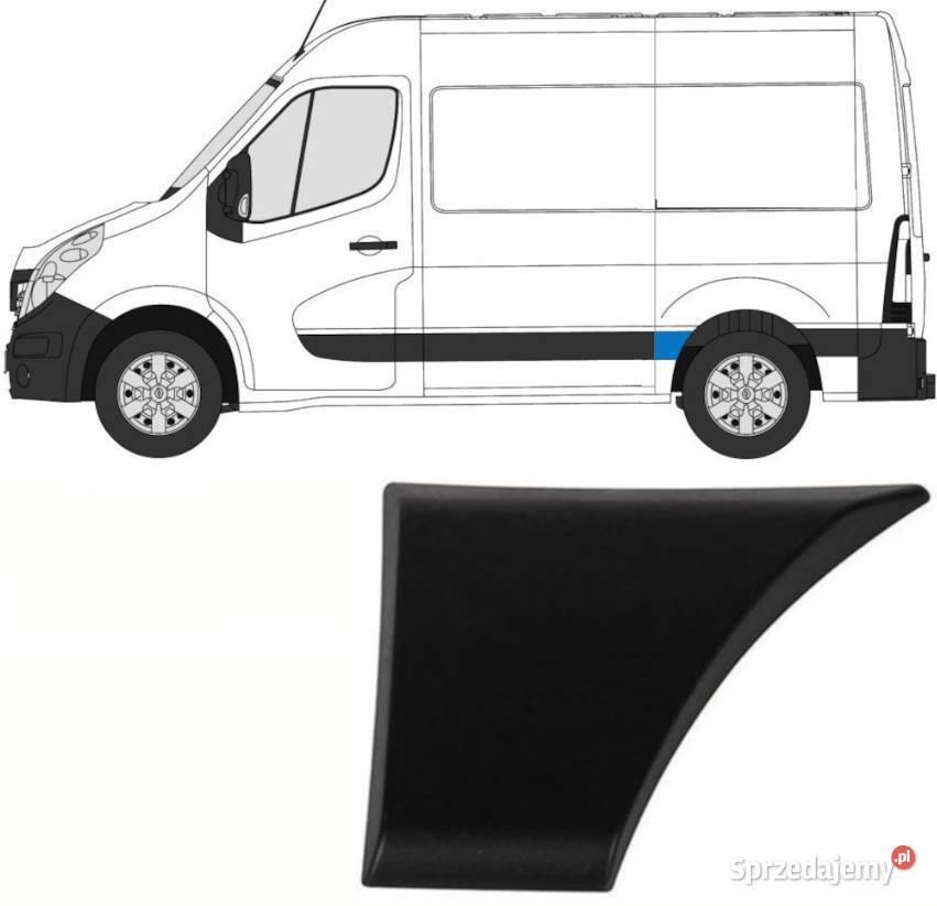 Opel Movano Renault Master 1021 listwa boczna Łódź