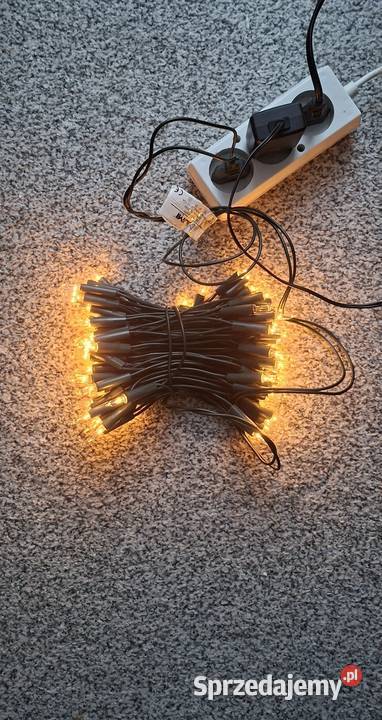 Lampki choinkowe 100 LED żółte Boże Narodzenie