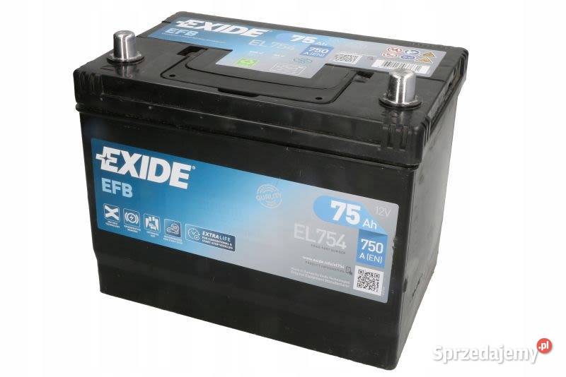 Akumulator Exide EL754 12V 75Ah 750A Akumulatory Jelcz-Laskowice