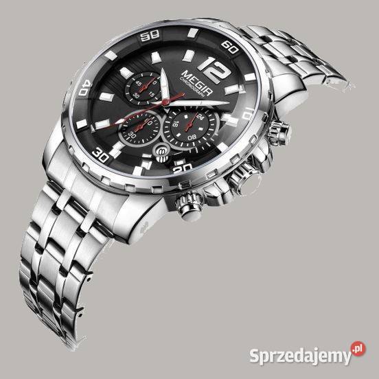 Zegarek MEGIR Optic Black MS2068G1 Chronograf Moda i Styl Rzeszów