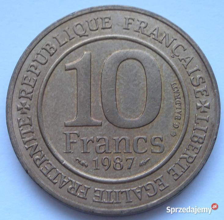 Francja 10 franków 1987 Karol Wielki stan