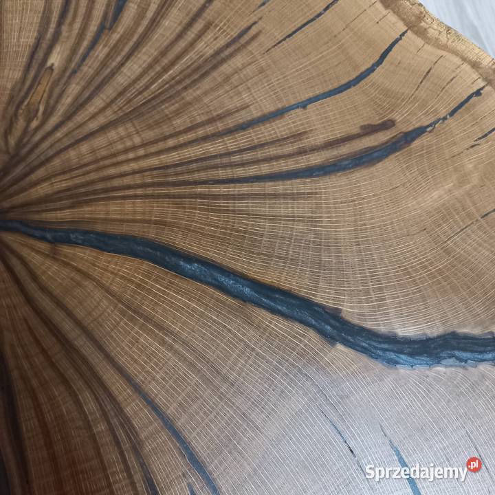 Stolik z litego drewna z żywicą epoksydową Starcza