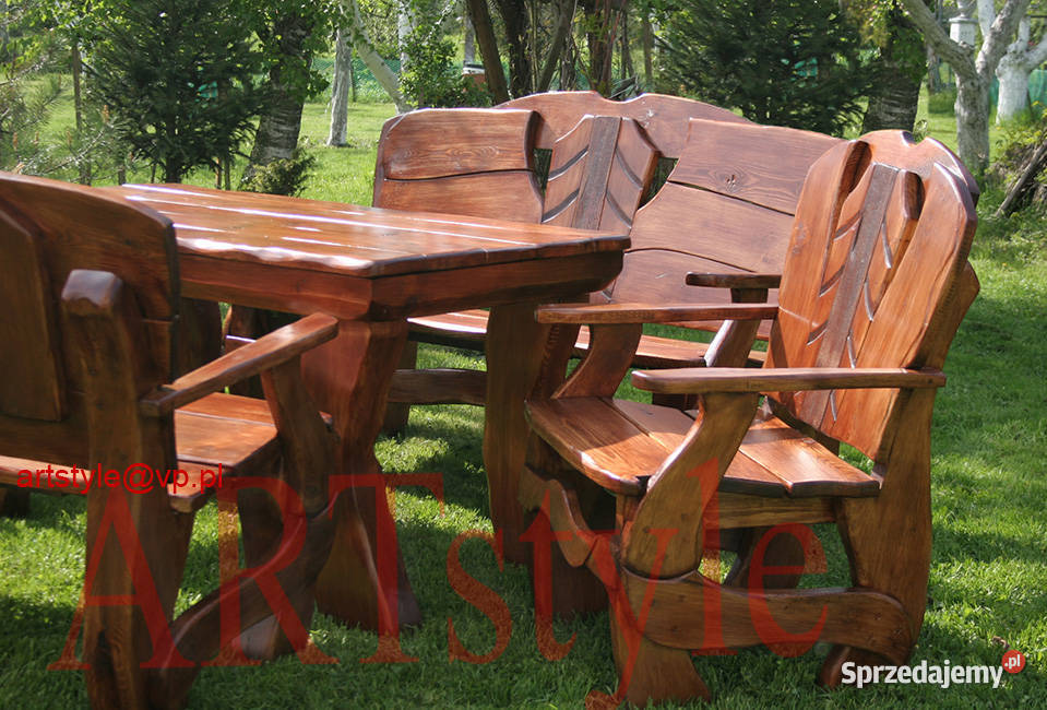 ORYGINALNE drewniane meble ARTstyle Ogrodowe sprzedam