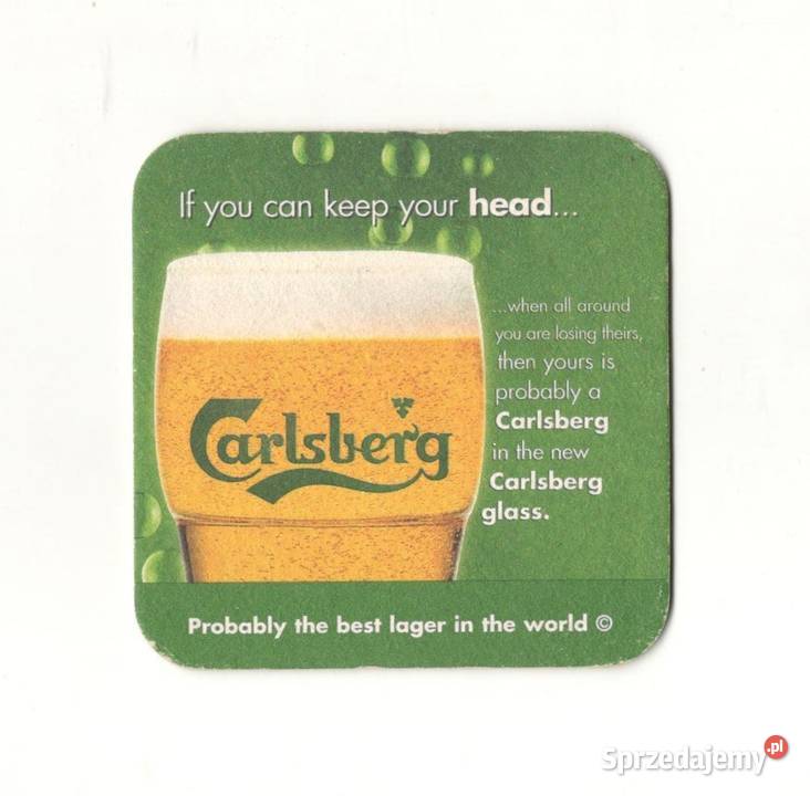 Carlsberg podstawka do piwa 16 śląskie Gliwice