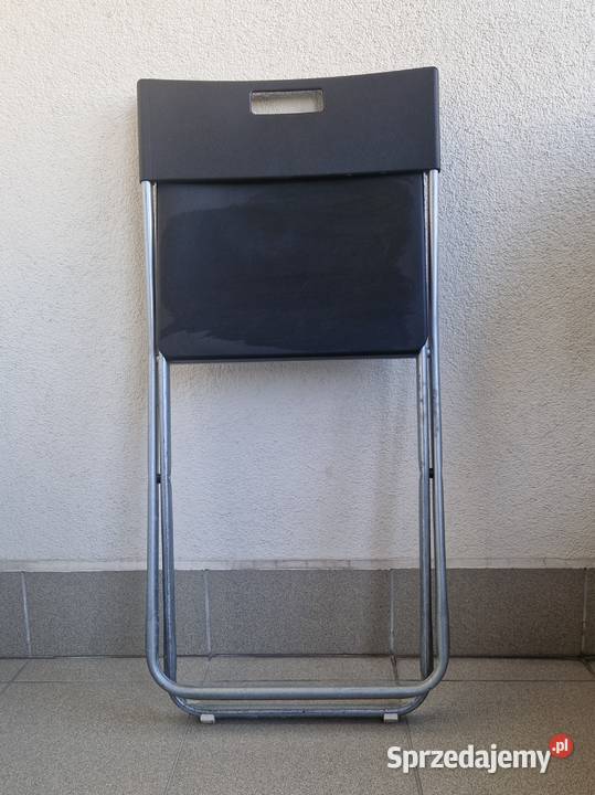 Krzesło składane Gunde z Ikea czarne Warszawa