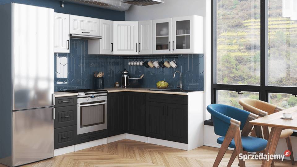 Kuchnia narożna ROTIZA BIAŁY MAT Brody