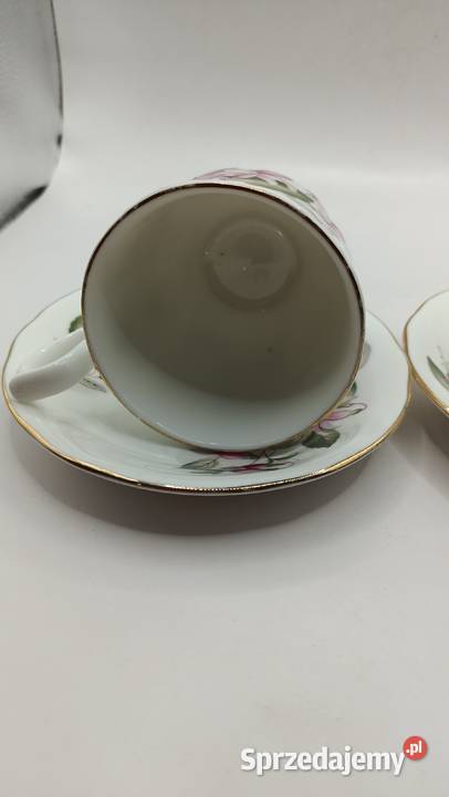 Dwa razy Duo filiżanka spodek porcelana kostna Zamość